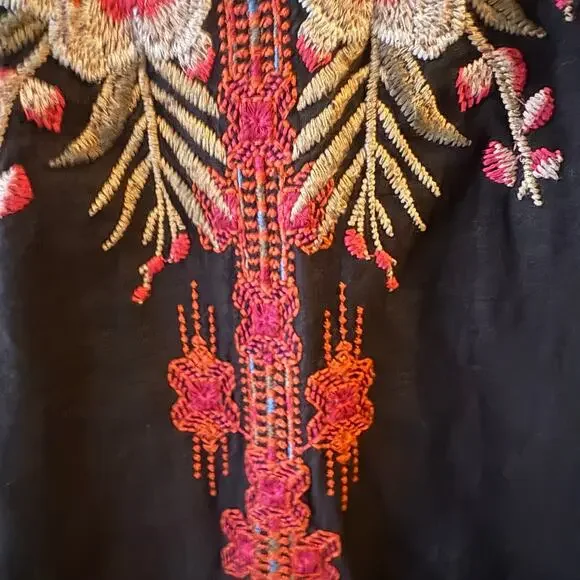 Johnny Was Burke Linen Tunic Dress Size XS - Picture 8 of 11